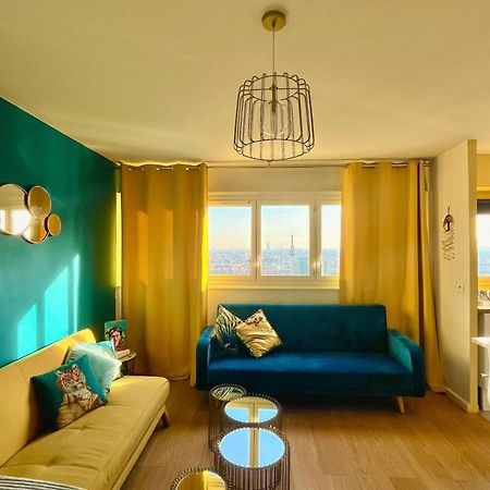 Vue Panoramique Sur Paris : Sublime Appartement Au Centre De Курбевуа Экстерьер фото