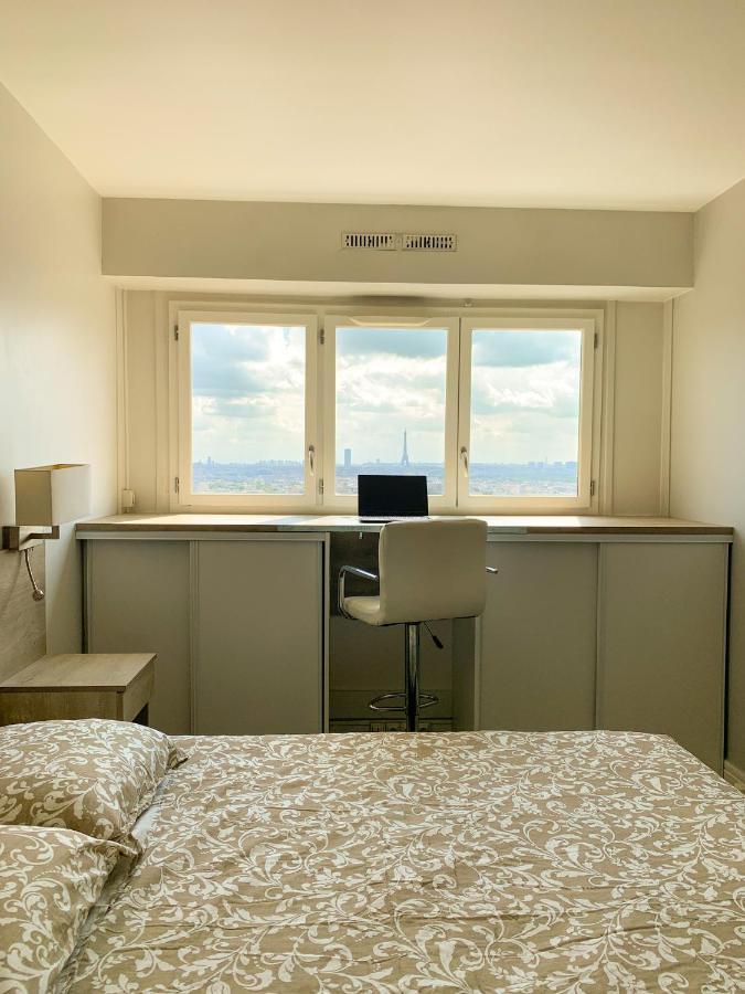 Vue Panoramique Sur Paris : Sublime Appartement Au Centre De Курбевуа Экстерьер фото