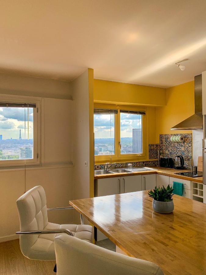 Vue Panoramique Sur Paris : Sublime Appartement Au Centre De Курбевуа Экстерьер фото