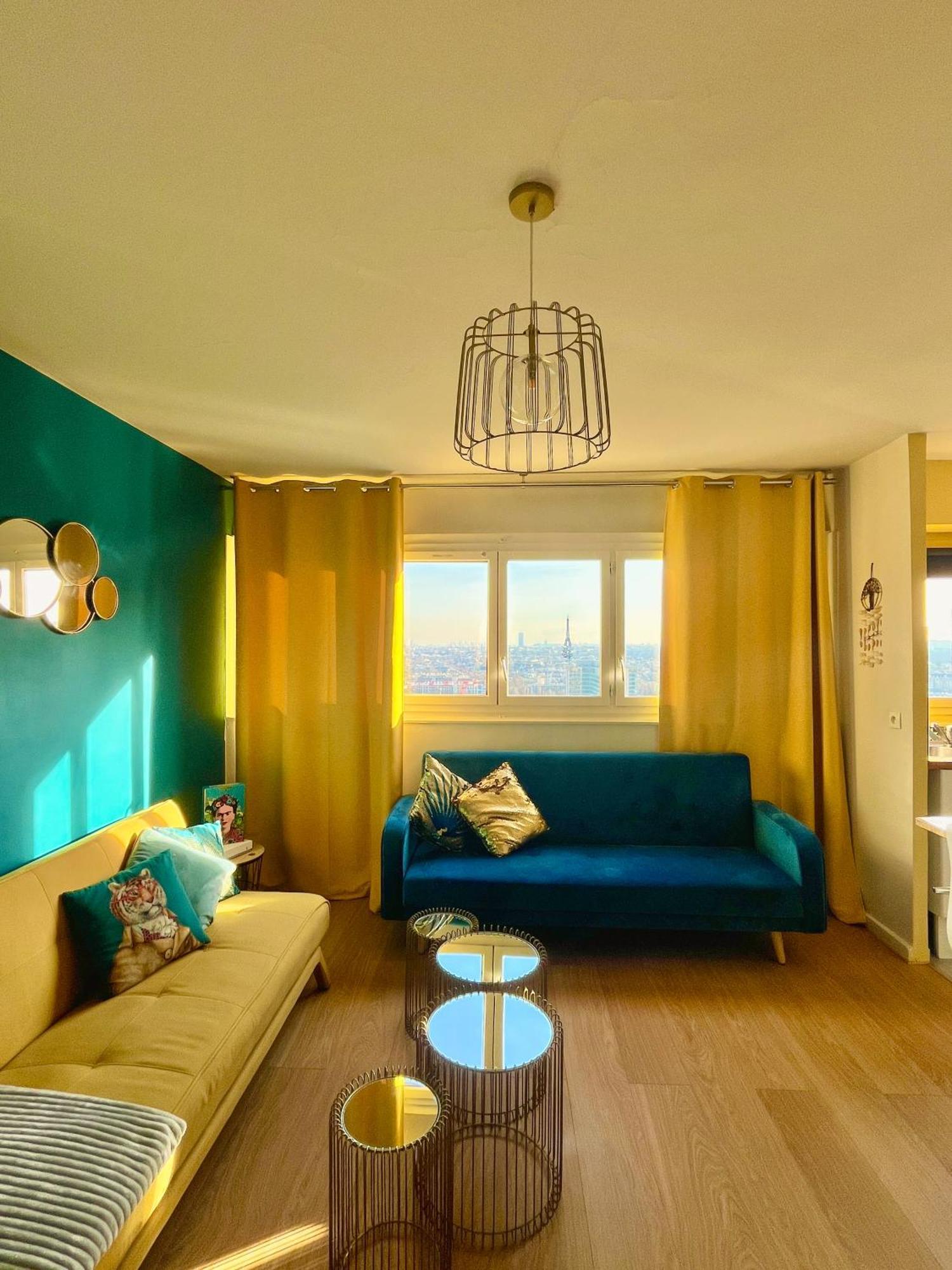 Vue Panoramique Sur Paris : Sublime Appartement Au Centre De Курбевуа Экстерьер фото